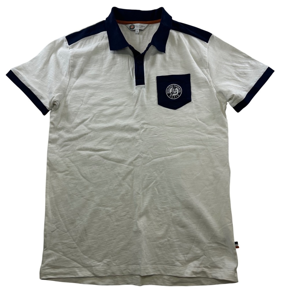 Roland Garros Paris Polo Shirt Mens Medium Short Sleeve Tennis